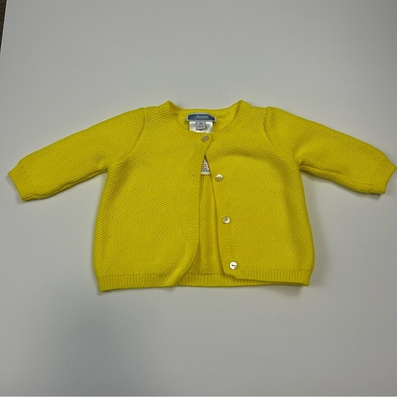 Jacadi Other - Jacadi Baby Yellow Knit Cardigan – Size 3M